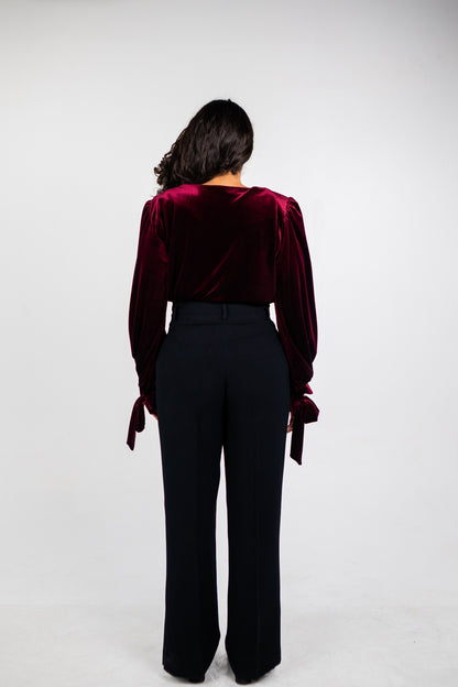 The Ruby Blouse in Maroon