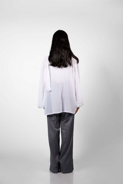 The Forker Blouse in White