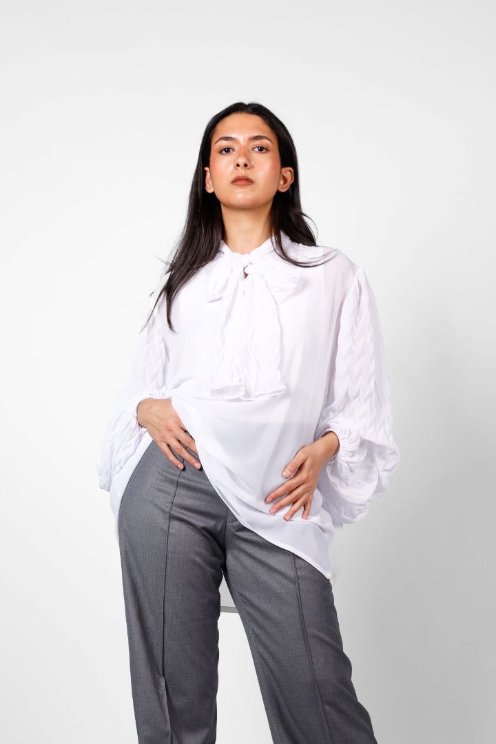 The Forker Blouse in White