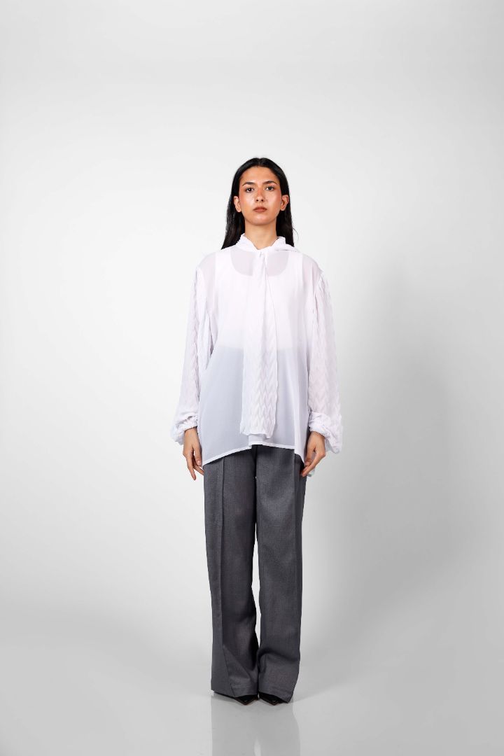 The Forker Blouse in White