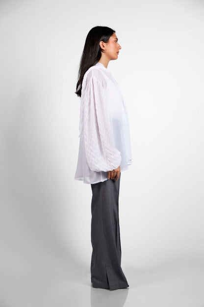 The Forker Blouse in White